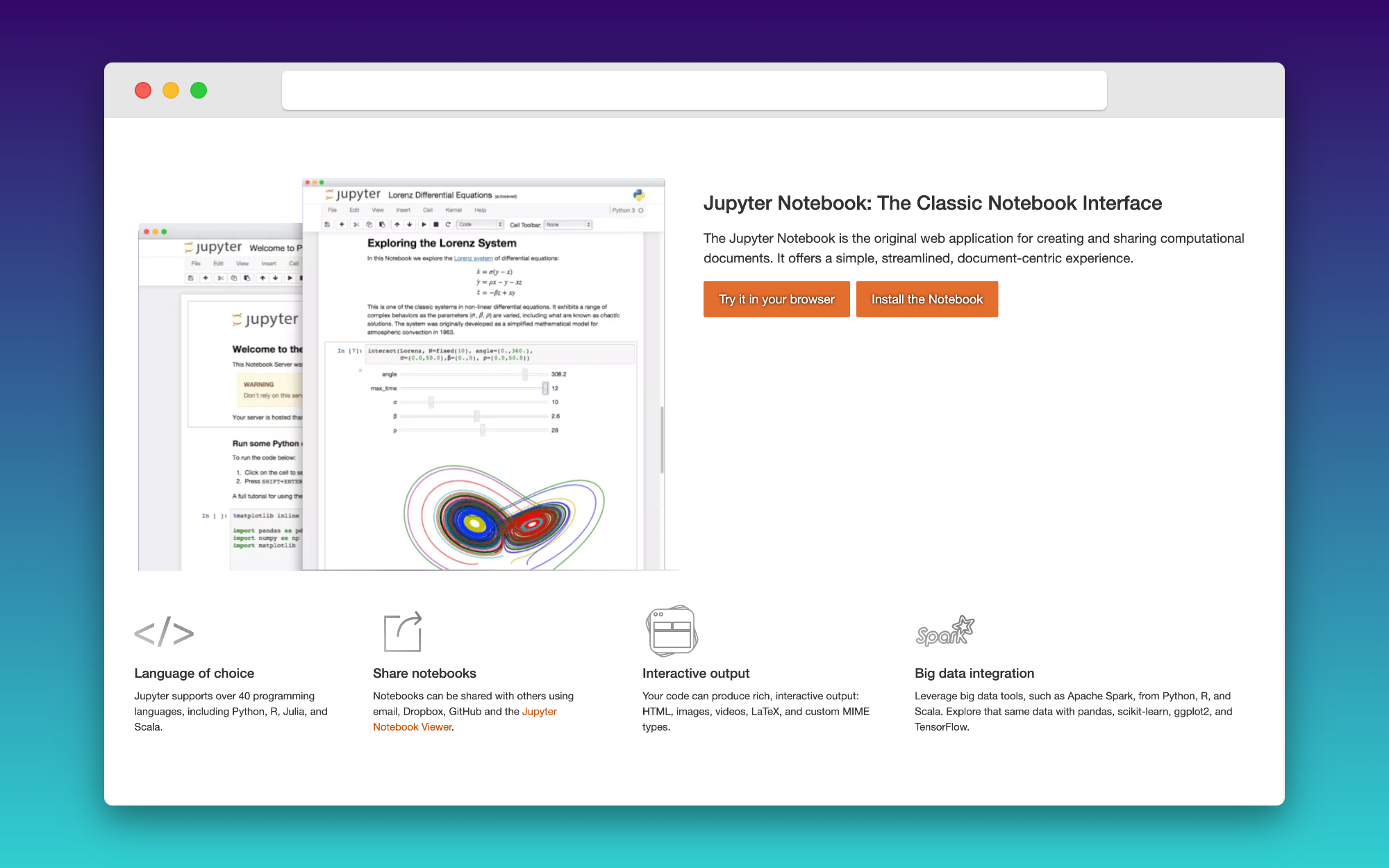 Jupyter Notebook, 라이브 코드, 시각화 및 설명 텍스트를 만들고 공유할 수 있는 오픈 소스 데이터 분석 플랫폼입니다.