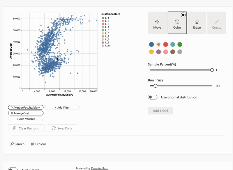 Explore data with Data Painter